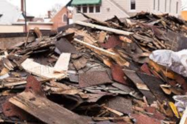 pile of used shingles